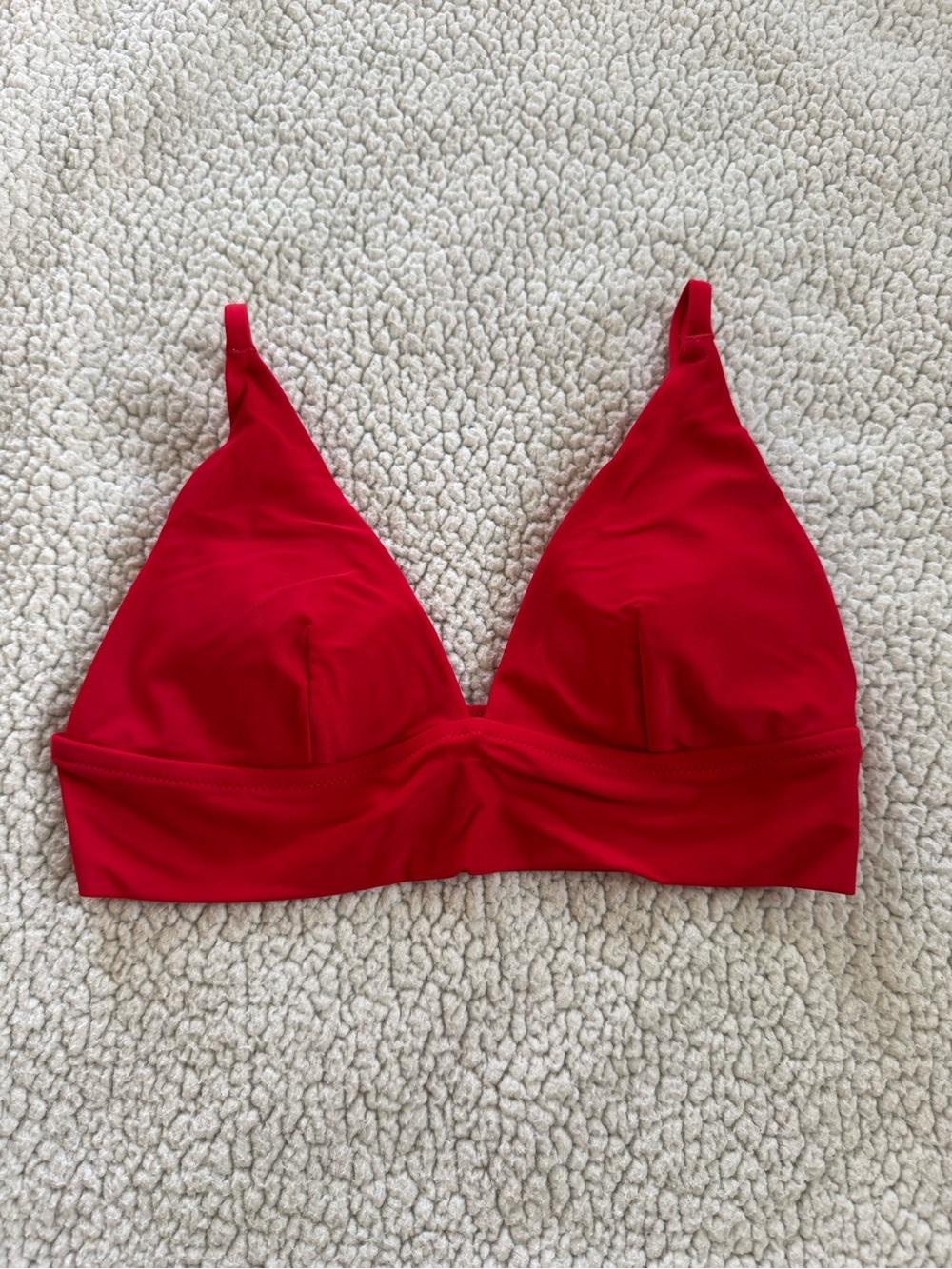 Aerie Red Triangle Bikini Top